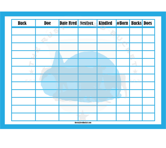 Rabbit Breeding Chart - Polish