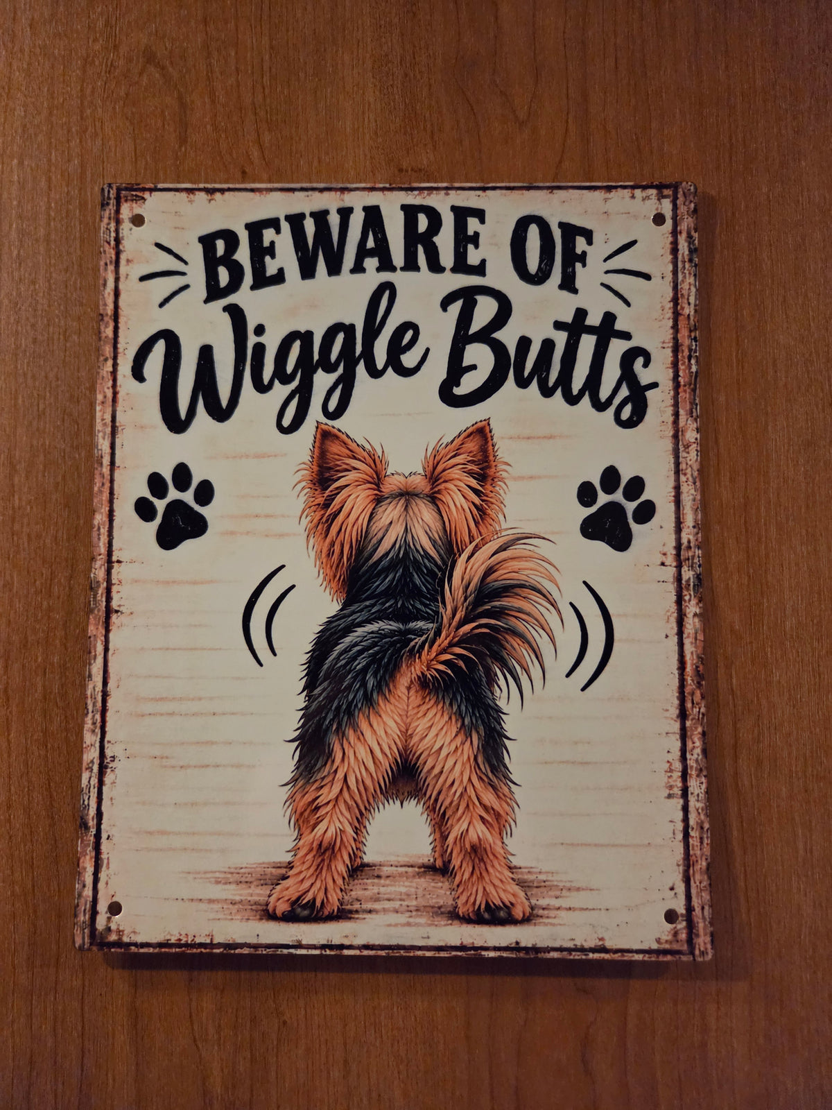 Beware of Wiggle Butts Sign