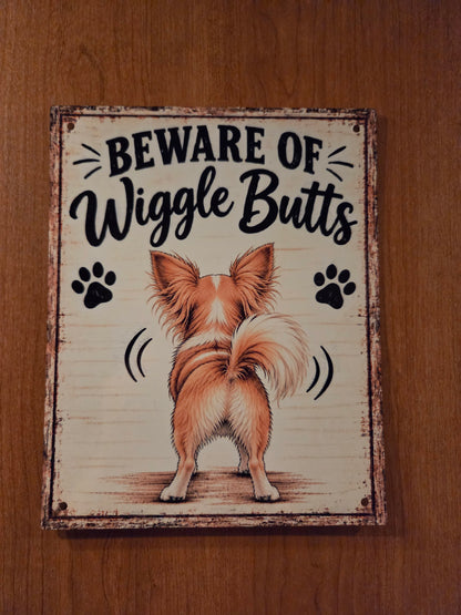 Beware of Wiggle Butts Sign