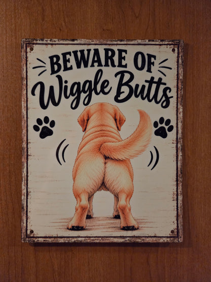 Beware of Wiggle Butts Sign