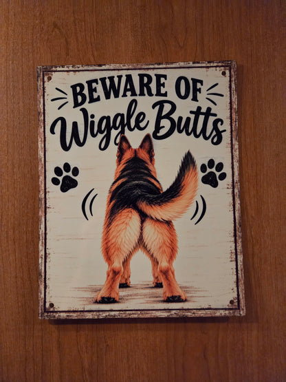 Beware of Wiggle Butts Sign