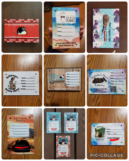 Custom Metal Cage Tags