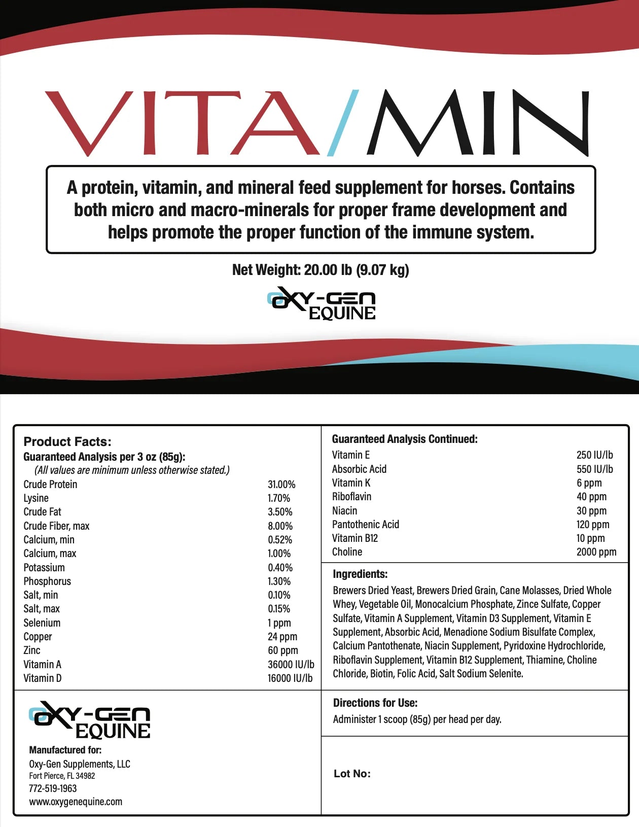 Vita/Min Daily by Oxy-gen Equine